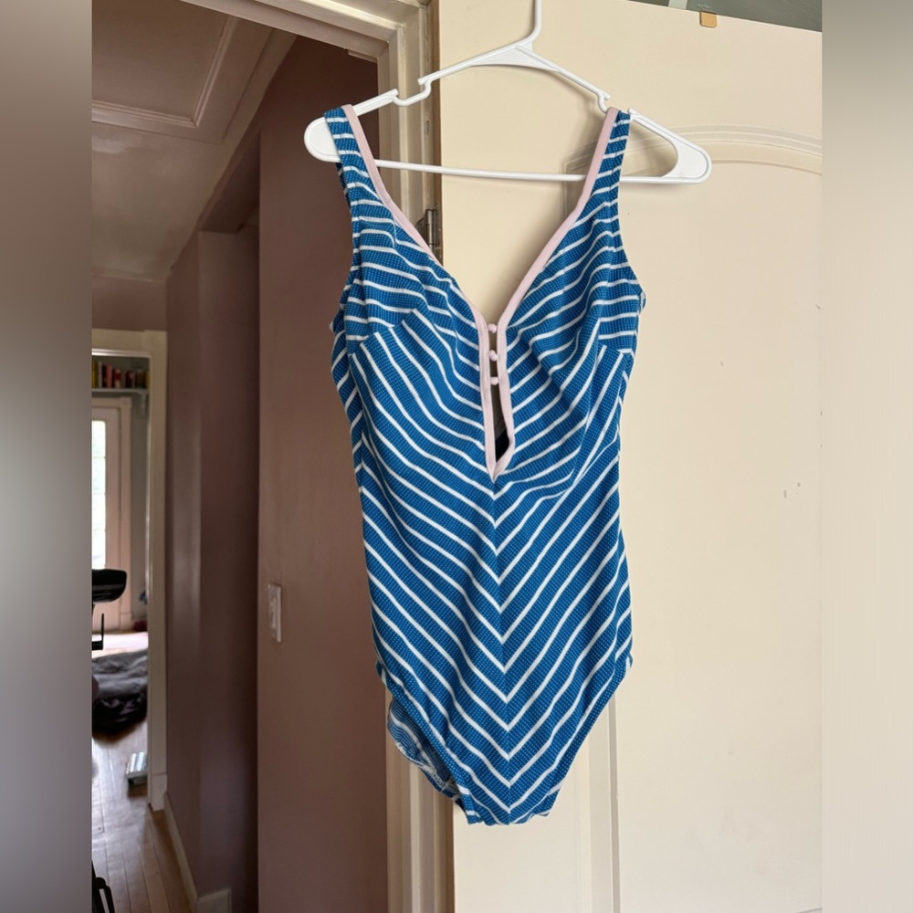 Vintage Striped Swimsuit